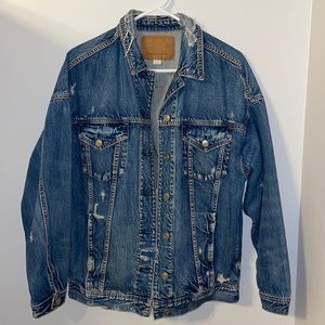 Oversized ripped Jean jacket